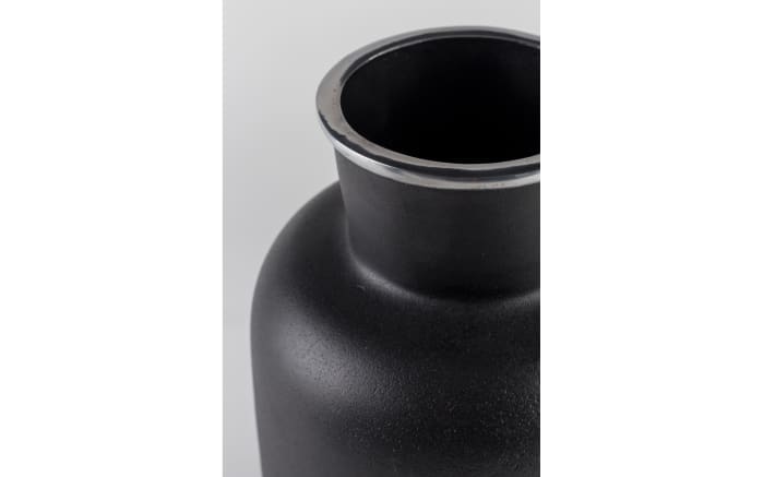 Vase Farma M aus Aluminium in schwarz, 23 cm -03