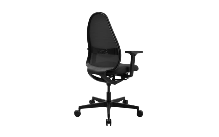 Bürostuhl Sitness Art, Bezug schwarz, Kunststofffußkreuz schwarz-03