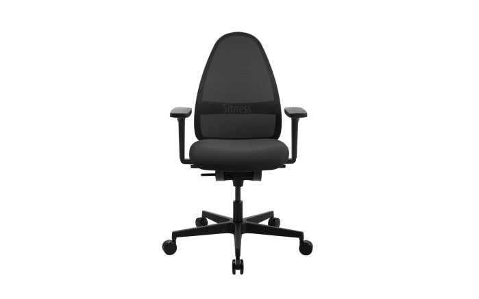 Bürostuhl Sitness Art, Bezug schwarz, Kunststofffußkreuz schwarz-05