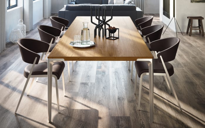 Stuhlgruppe S500 T70 In Braun Eiche Furniert Online Bei Hardeck Kaufen