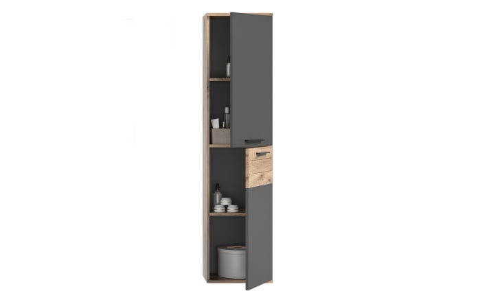 Hochschrank Mason aus MDF in Nox Oak Nachbildung/basaltfarbig-03