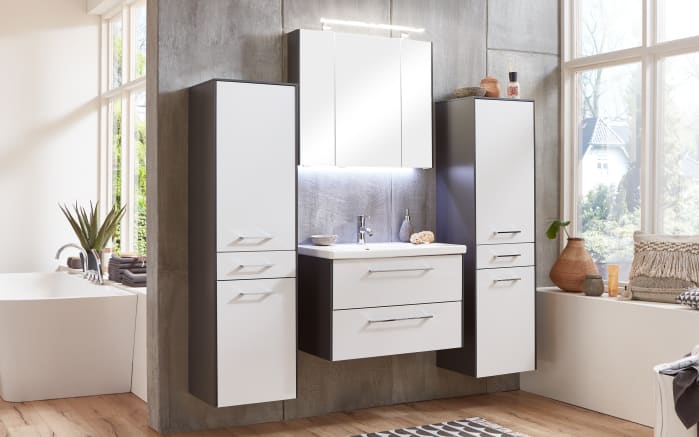 Hochschrank 3400 in weiß seidenglanz-weiß matt online bei Hardeck kaufen