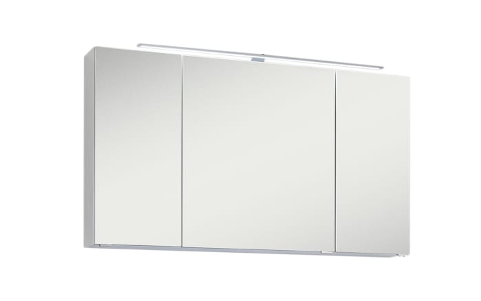 Spiegelschrank 3040 in weiß glanz, inklusive LED-Aufbauleuchte-01
