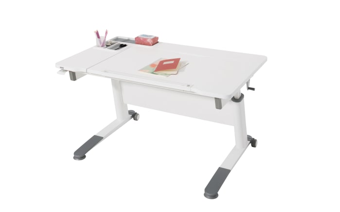Schreibtisch Jaro in weiß, Breite ca. 120 cm