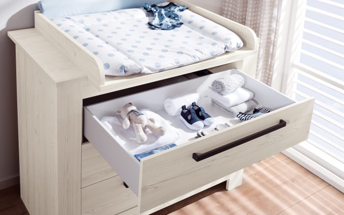 Kommode für Babyzimmer Laslo in Nordic Wood-Nachbildung online bei