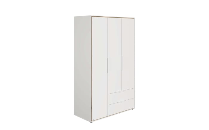  3-türiger Kleiderschrank Lieven, kreideweiß