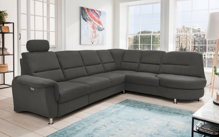 Wohnlandschaft Parole In Anthrazit Armlehne Links Online Bei