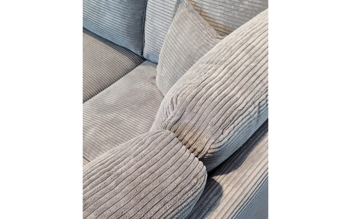 Wohnlandschaft Valentina, grau, Ottomane links, inkl. Funktionen-03