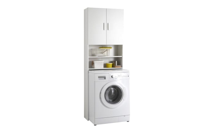 Waschmaschinen-Überbauschrank Olbia in weiß matt-01