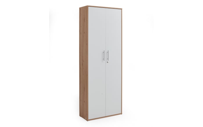 Schrank Pronto, Artisan Oak Nachbildung/weiß matt, 2 Türen-01