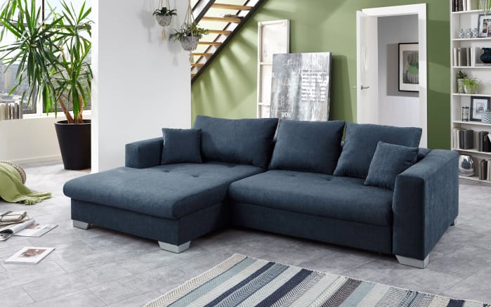 Wohnlandschaft Virginia In Stahlgrau Ottomane Links Online Bei Hardeck Kaufen