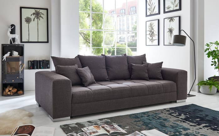 big sofa borneo in grau online bei hardeck kaufen