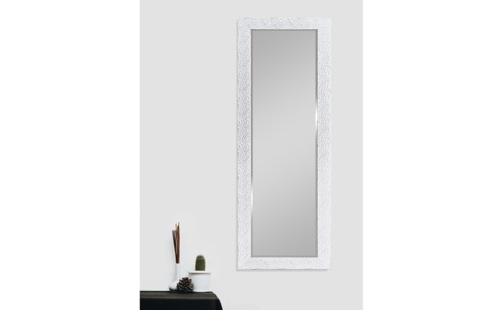 Rahmenspiegel in weiß/chromfarbig, 70 x 170 cm-04