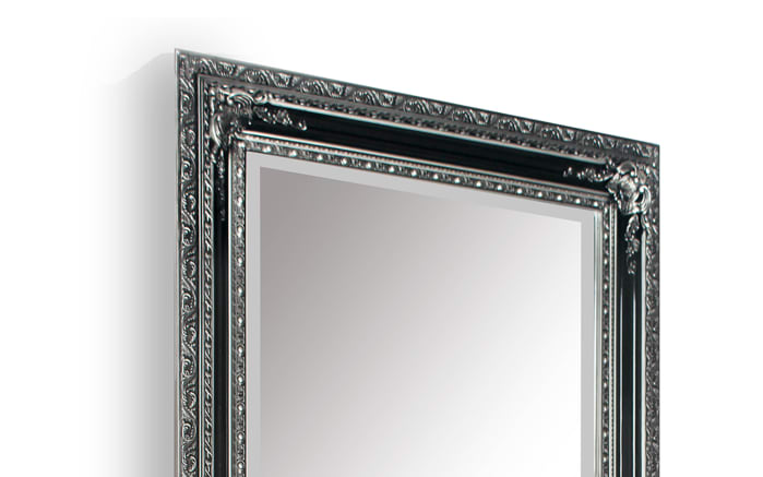 Rahmenspiegel Lara, schwarz/silberfarbig, 100 x 120 cm -03