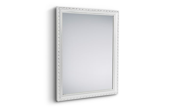 Rahmenspiegel Loreley in weiß, 34 x 45 cm-01