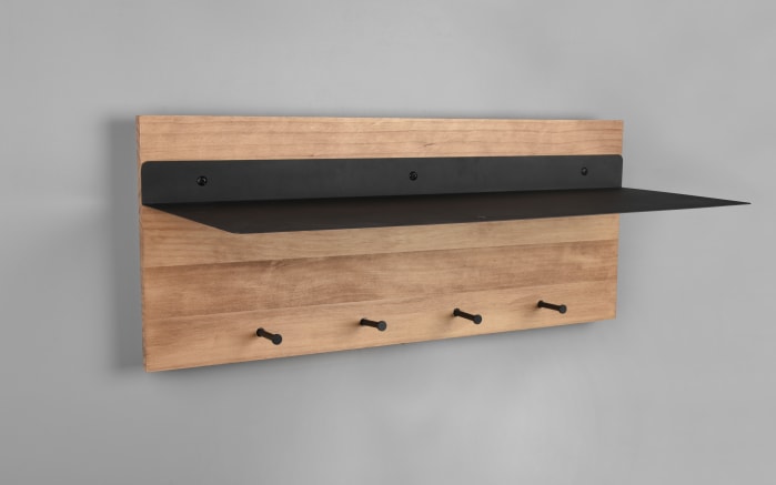 Wandgarderobe Romy II in Holz Nachbildung, mit LED Stripe-03