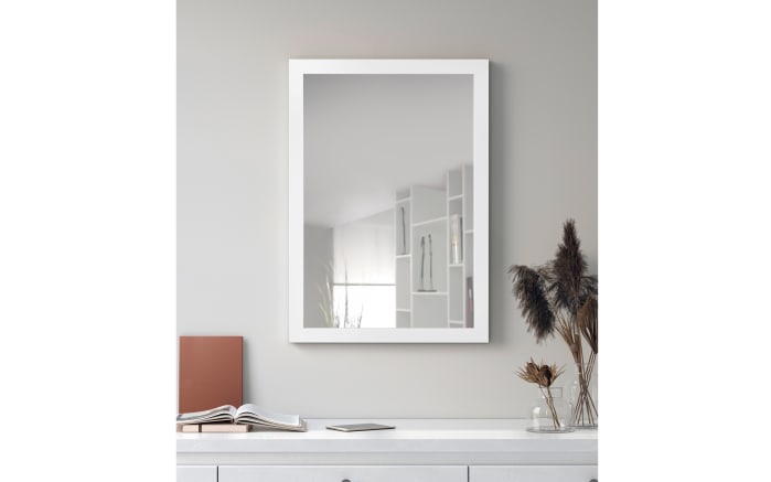 Rahmenspiegel Thea in weiß, 48 x 68 cm -04