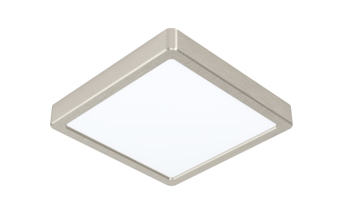 LED-Deckenleuchte Fueva 5 in nickel-matt, 21 x 21 cm
