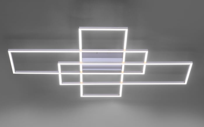 LED Deckenleuchte Q-Inigo in stahlfarbig, 101 x 75 cm ...