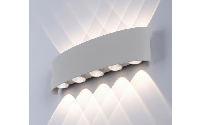 LED-Wandleuchte Carlo, silber, 10-flammig, 27 cm-04