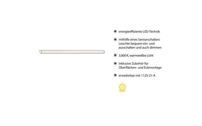 LED-Unterbauleuchte Amon in silber, 55 cm-03