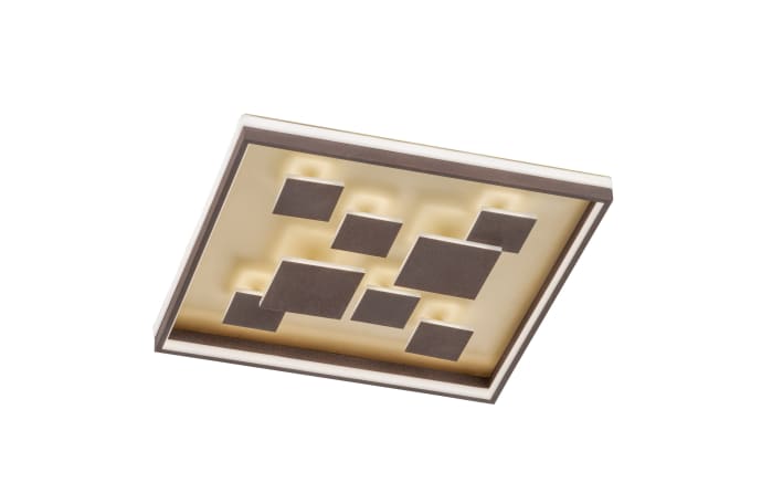 LED-Deckenleuchte Rico in rostfarbig/gold, 53 x 53 cm-01