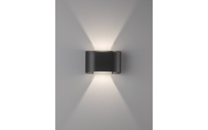 LED-Wandleuchte Wall IP44, schwarz matt, 18 x 12 cm-04