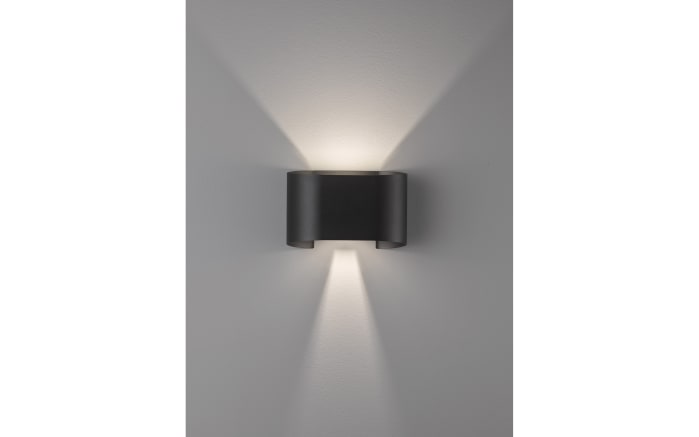 LED-Wandleuchte Wall IP44, schwarz matt, 18 x 12 cm-05
