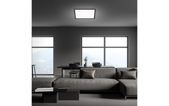 LED-Deckenleuchte Slim in schwarz, 42 x 42 cm-03