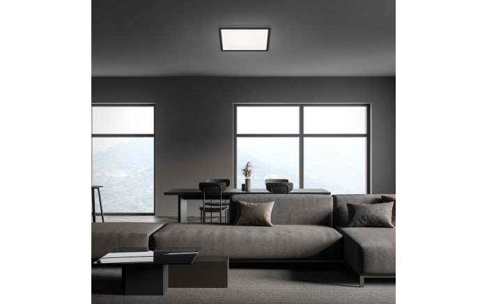 LED-Deckenleuchte Slim in schwarz, 29,3 x 29,3 cm-02