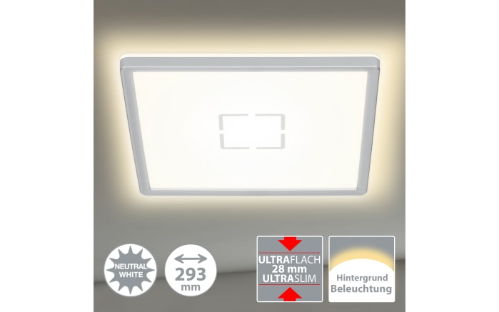 LED-Deckenleuchte Free in weiß/silber, 30 x 30 cm-03