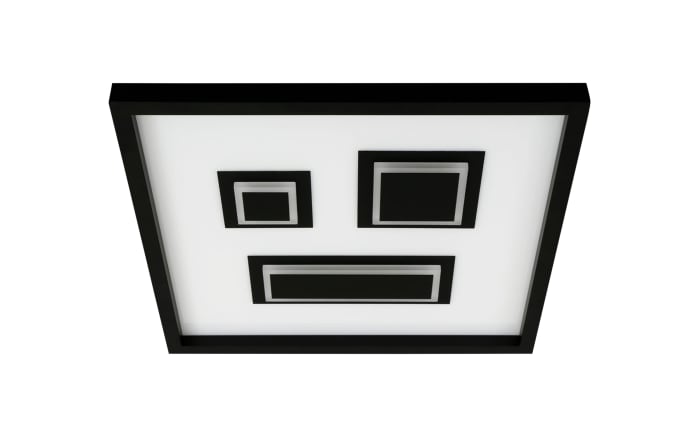 LED-Deckenleuchte Pac in schwarz/weiß, 42,3 x 42,3 cm-01