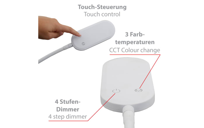 LED-Standleuchte Brilo Office, weiß, 128 cm-02