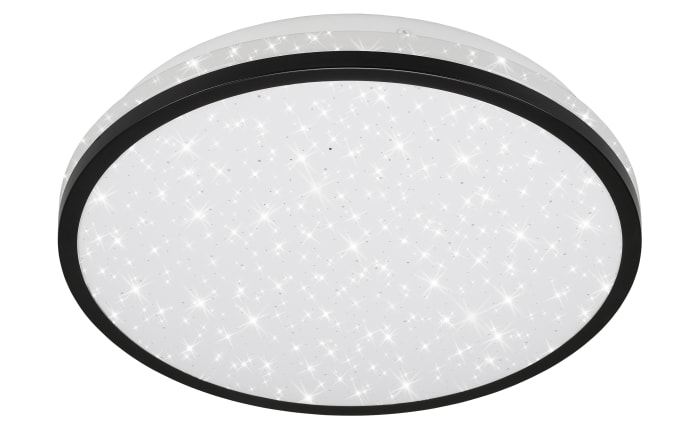 LED-Deckenleuchte Acorus IP44 in schwarz/weiß, 28 cm-01