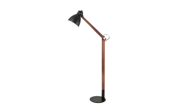 Standleuchte Sveva, schwarz/Holzdekor, 180 cm-01