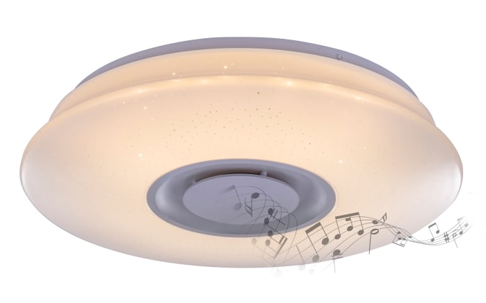 Led Deckenleuchte Tune In Weiss Mit Bluetooth Lautsprecher Online