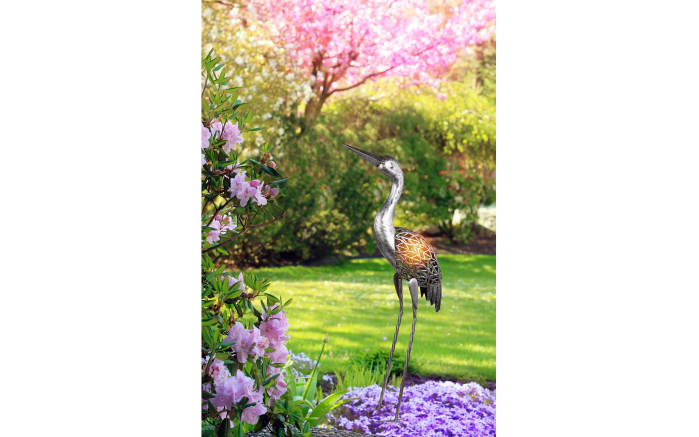 Solarleuchte Kranich In Grau Antik Online Bei Hardeck Kaufen