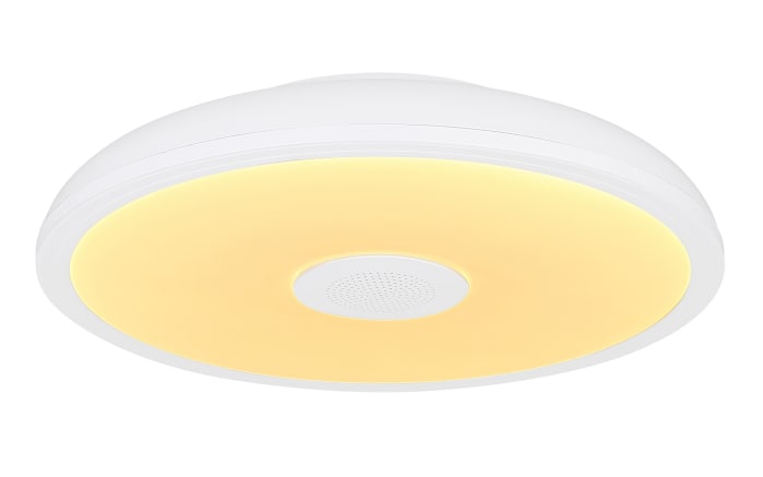 LED-Lautsprecher-Deckenleuchte Raffy RGB IP44 in weiß, 28 cm-01