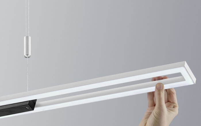 LED-Pendelleuchte Memel in aluminium/schwarz, 127 cm-06
