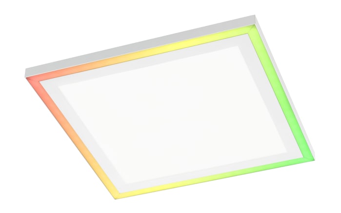 LED-Deckenleuchte Joy RGB in aluminiumfarbig/weiß, 32 x 32 cm-01