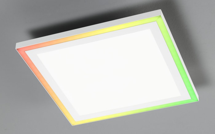 LED-Deckenleuchte Joy RGB in aluminiumfarbig/weiß, 32 x 32 cm-02