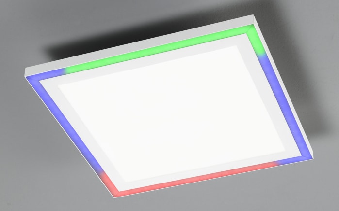 LED-Deckenleuchte Joy RGB in aluminiumfarbig/weiß, 32 x 32 cm-09