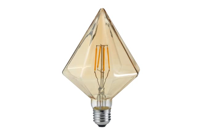 LED-Filament Diamant spitz in beige getönt, 4 W / E27-01