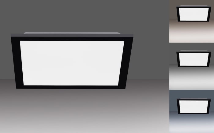 LED-Deckenleuchte Flat, schwarz, 29,5 cm-02