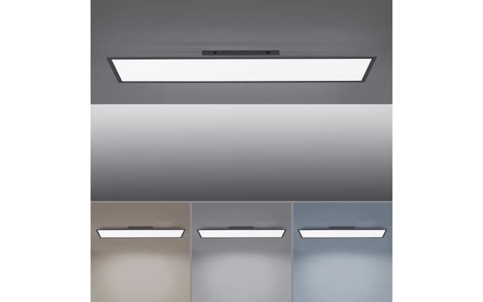 LED-Deckenleuchte Flat CCT in schwarz/weiß, 100 x 25 cm-05