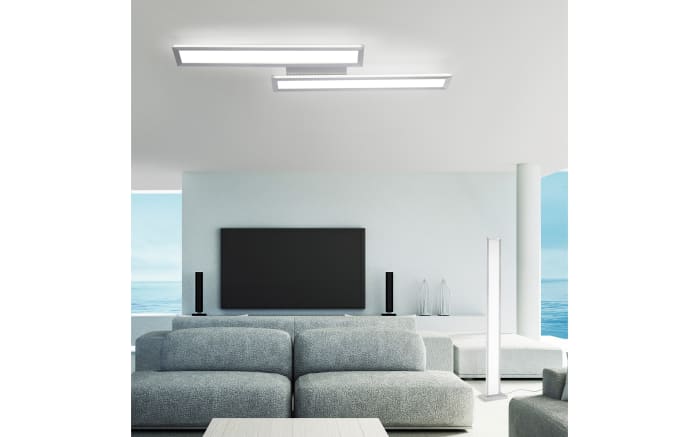 LED-Deckenleuchte Q-Rosa in stahlfarbig, 90 x 29 cm-10