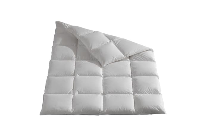 Daunenkassettenbett Pronight Bio Cotton warm in weiß, 155 x 220 cm-01