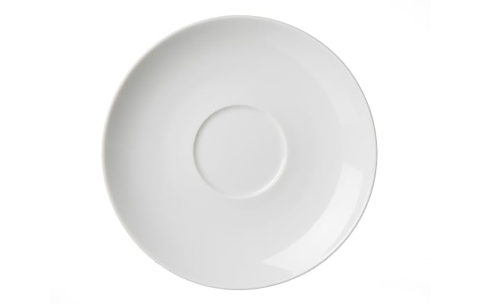 Cappuccinountertasse Bianco, weiß, 16 cm-01