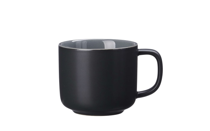Obere Kaffeetasse Jasper in schwarz/grau, 240 ml-01