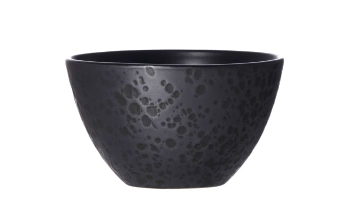 Schale tief Kitwe aus Steingut in schwarz, 14 cm-01
